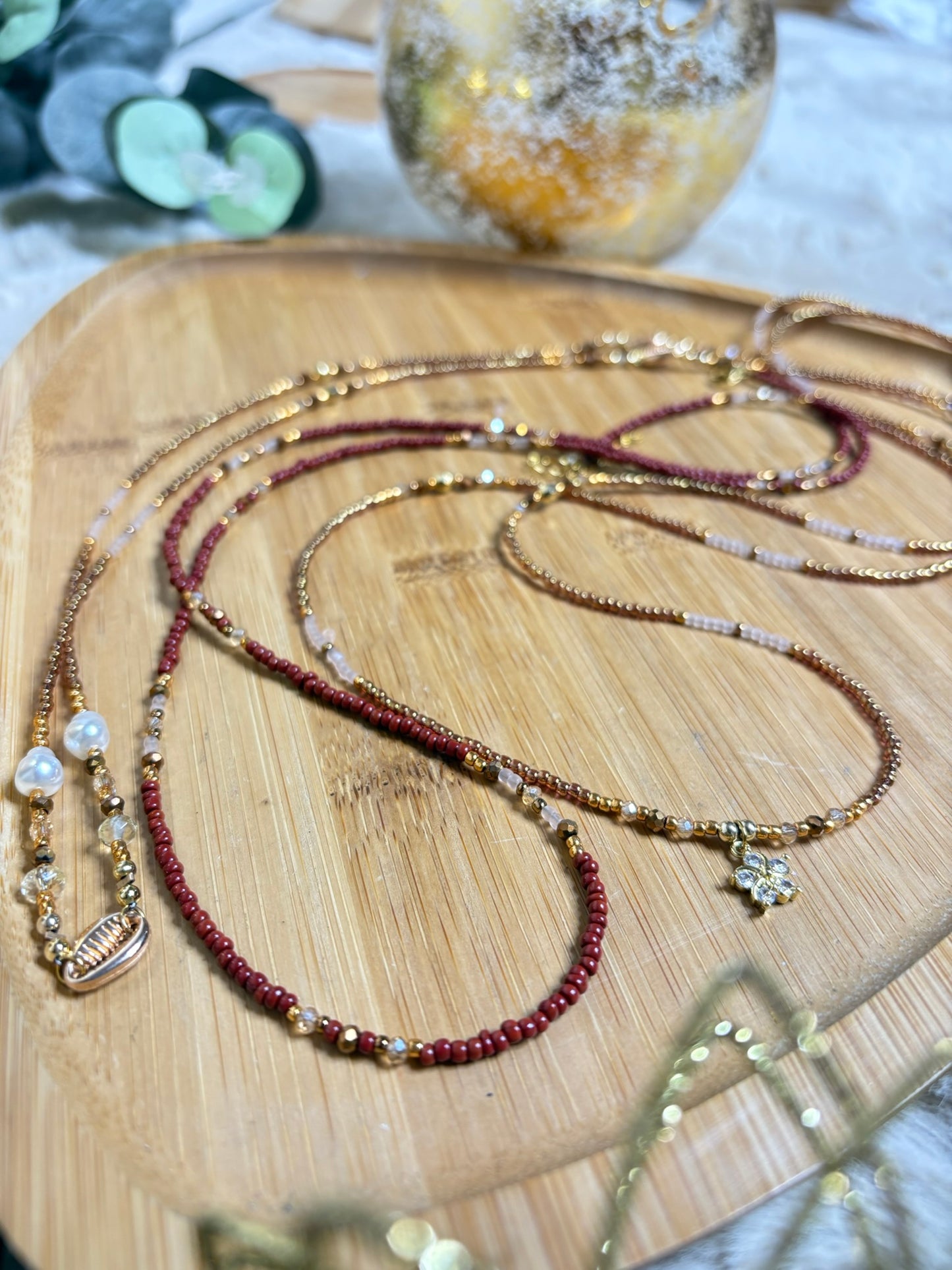 Bijou de taille Kanel – Perles d’eau douce & Citrine