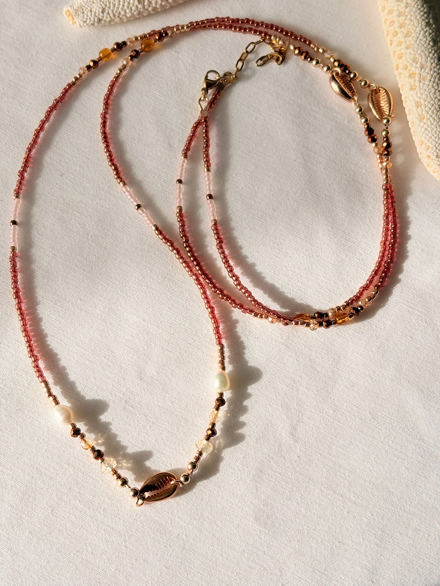 Bijou de taille Kanel – Perles d’eau douce & Citrine