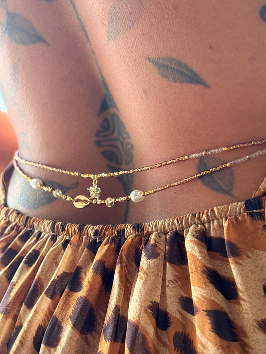 Bijou de taille Kanel – Perles d’eau douce & Citrine