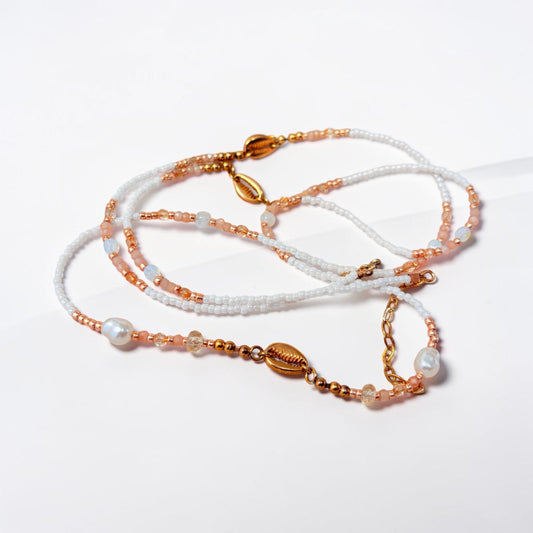 Bijou de taille Naera – Perles d’eau douce, Citrine & Pierre de lune